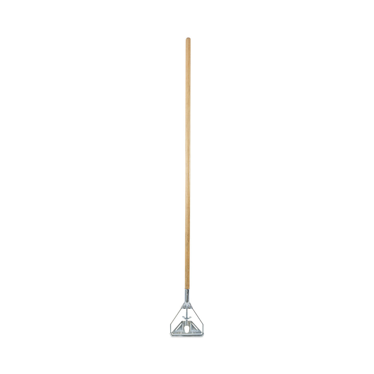 BoardwalkÂ® Screw Clamp Metal Head Wooden Mop Handle, 63" Handle, Natural (BWK603)