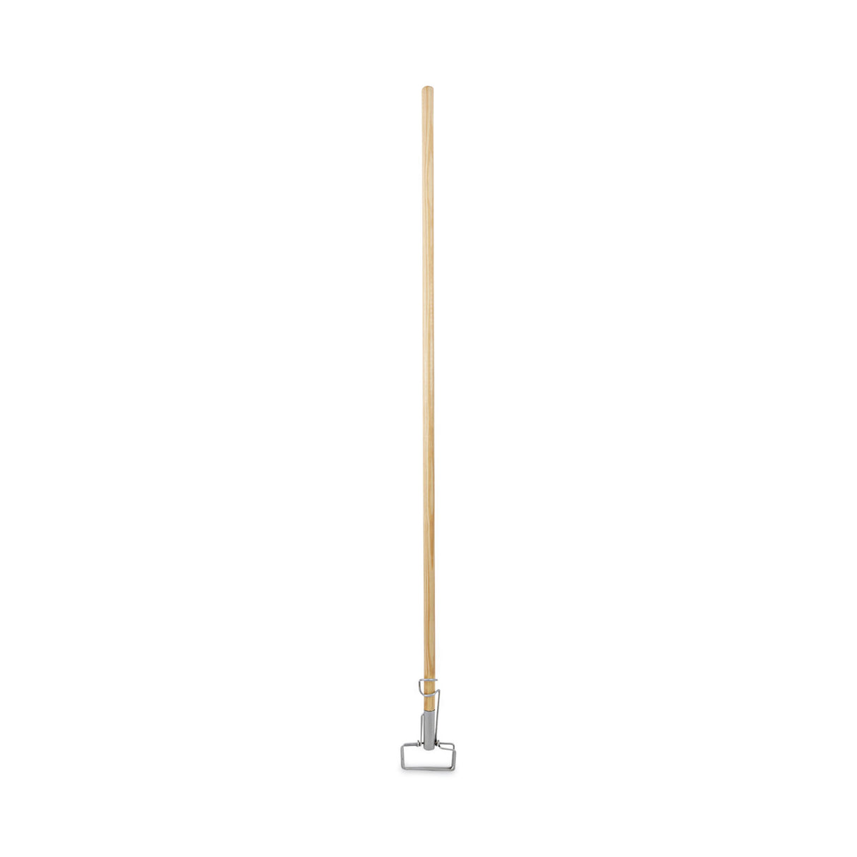 BoardwalkÂ® Spring Grip Metal Head Mop Handle, 60" Wood Handle (BWK609)
