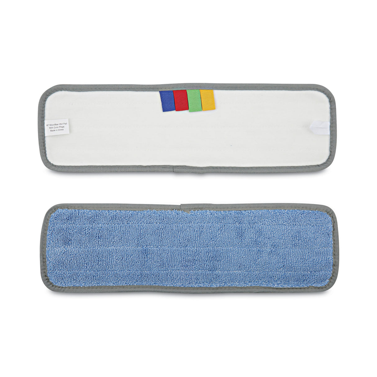 BoardwalkÂ® Microfiber Mop Head, 18 x 5, Velcro Backing, 12 Mops (BWKMFM185BCFDZ)