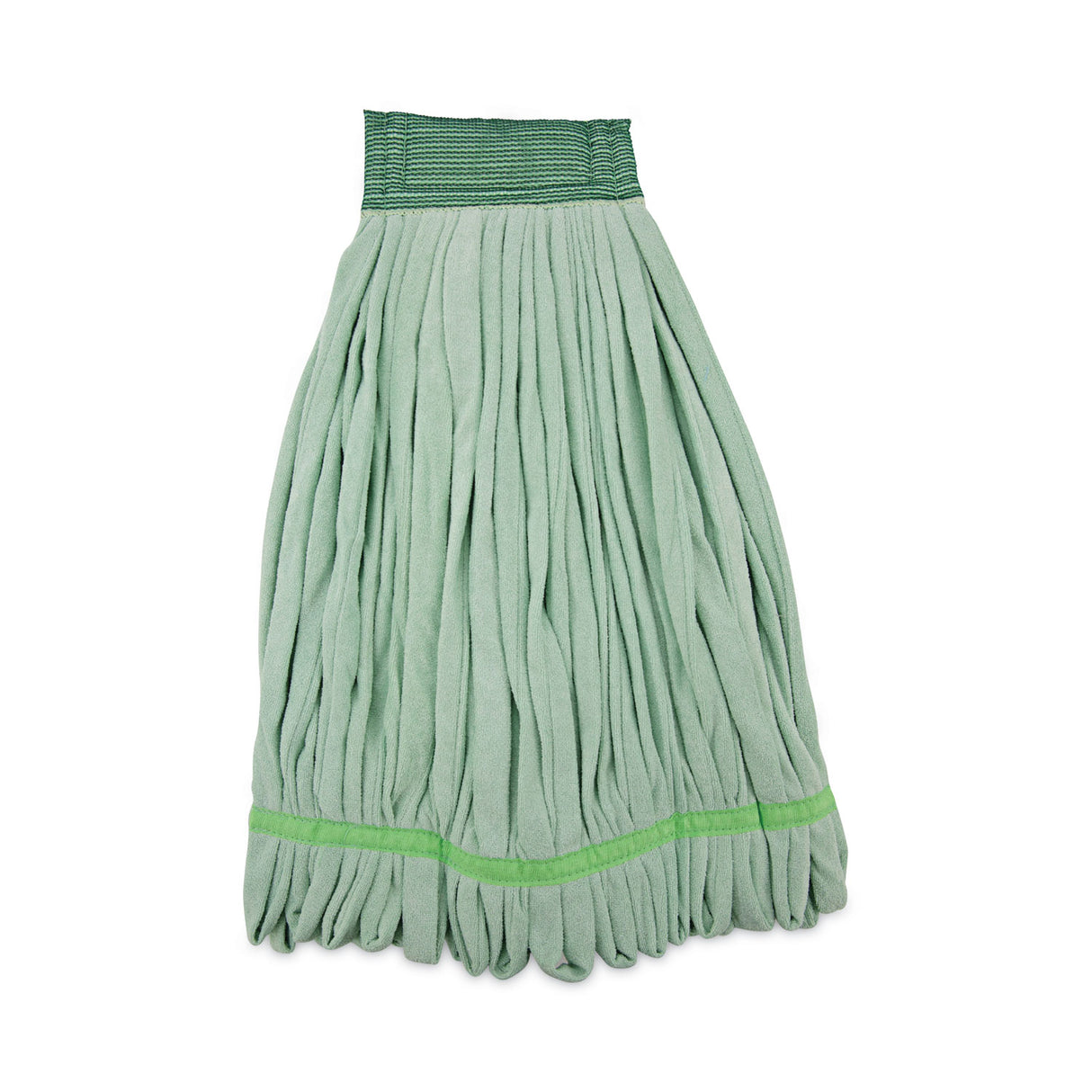 BoardwalkÂ® Microfiber Looped-End Wet Mop Head, Large, Green, 12 Mops (BWKMWTLGCT)
