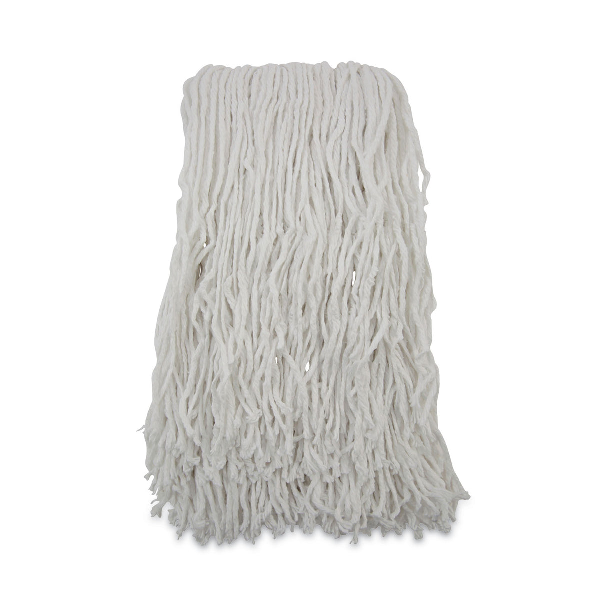 BoardwalkÂ® Banded Rayon Cut-End Mop Heads, White, #24, 12 Mops (BWKRM03024S)