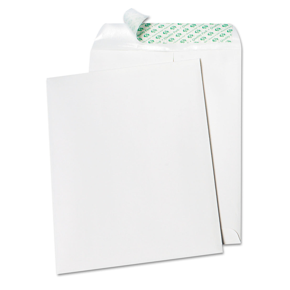 Quality Park Tech-No-Tear Catalog Envelope, Paper Exterior, #10 1/2, Cheese Blade Flap, Self-Adhesive Closure, 9 x 12, White, 100/Box (77390)
