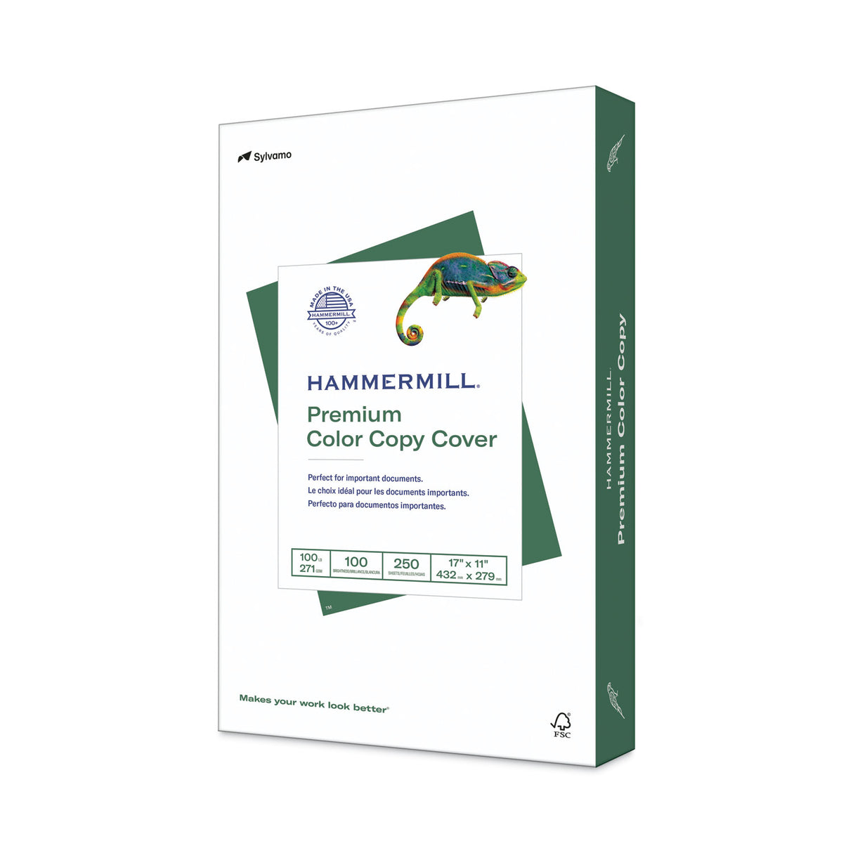 Hammermill Premium Color Copy Cover, 11 x 17, Smooth Photo White, 250/Pack (133202)