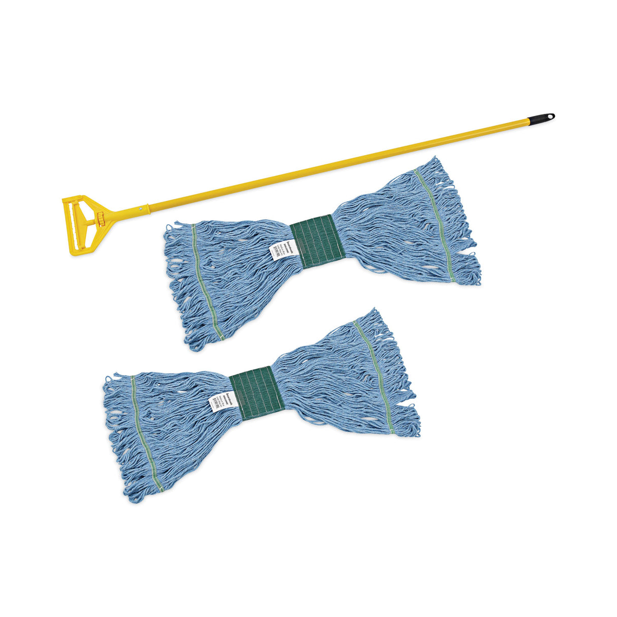 BoardwalkÂ® Looped-End Mop Kit, 2 Medium Mop Heads, 1 Handle (BWK400MBC)