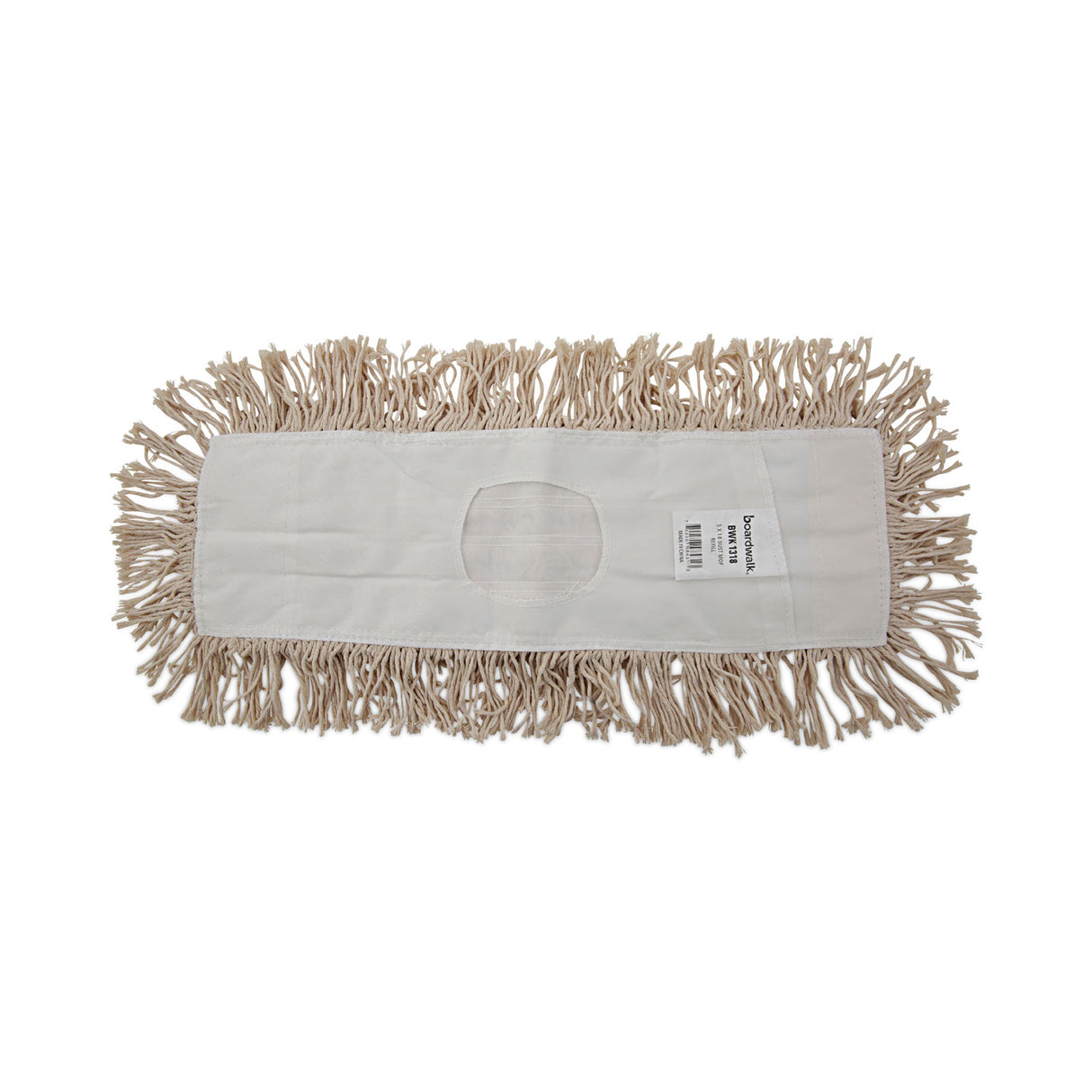 BoardwalkÂ® Industrial Dust Mop Head, Cotton, 18w x 5d, White, Each (BWK1318)