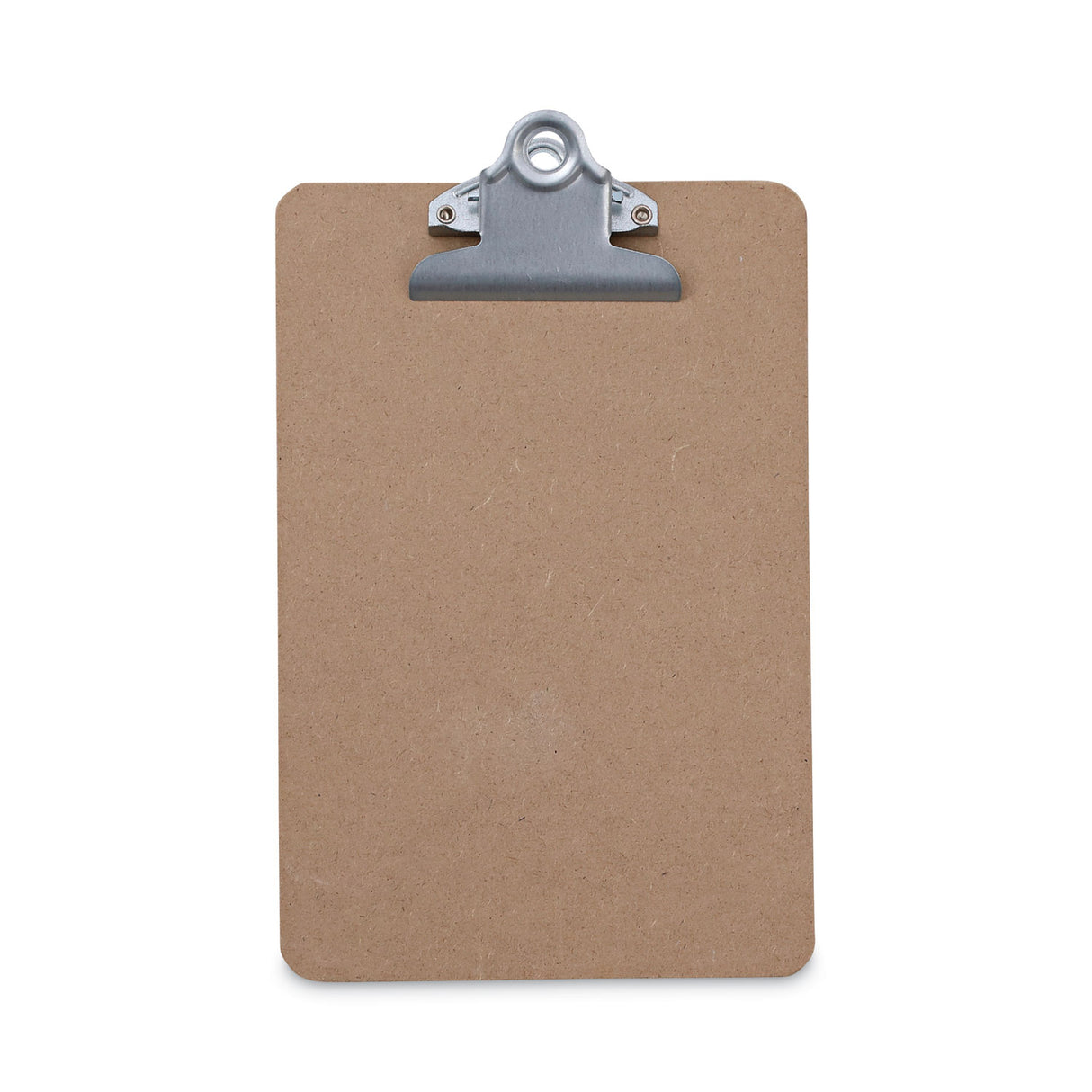 Universal Hardboard Clipboard, 0.75" Clip Capacity, Holds 5 x 8 Sheets, Brown, 3/Pack (UNV05610VP)