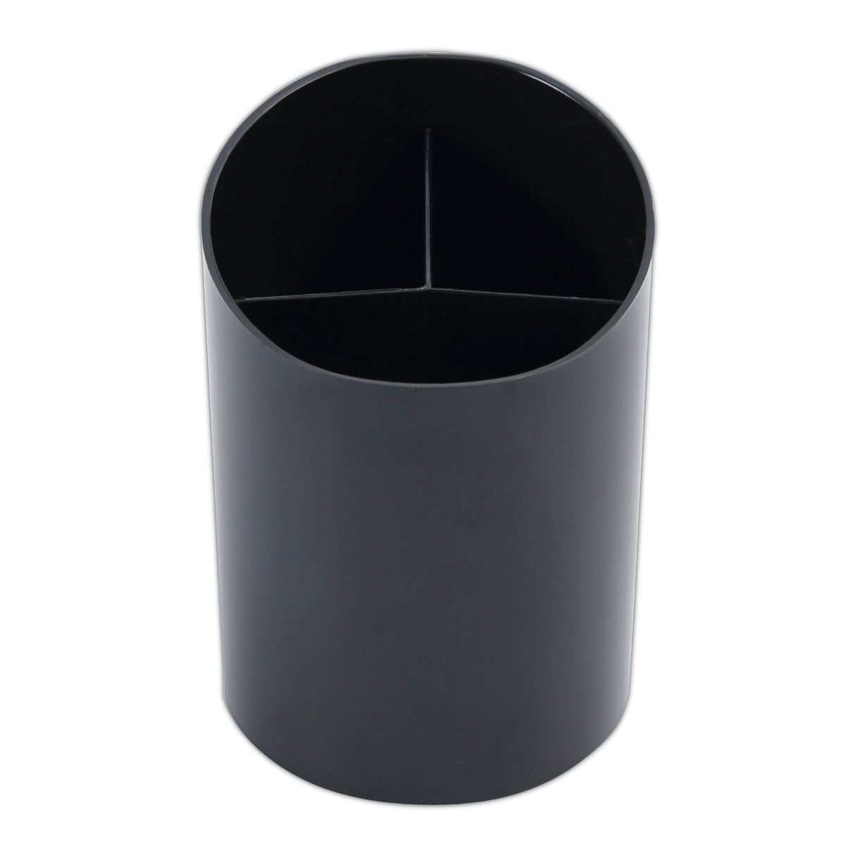 Universal Recycled Big Pencil Cup, Plastic, 4.38" Diameter x 5.63"h, Black (UNV08108)