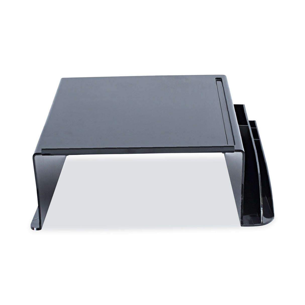 Universal Recycled Telephone Stand and Message Center, 12.25 x 10.5 x 5.25, Black (UNV08116)