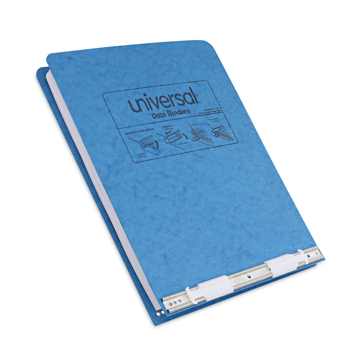 Universal Pressboard Hanging Binder, 2 Posts, 6" Capacity, 9.5 x 11, Light Blue (UNV15431)