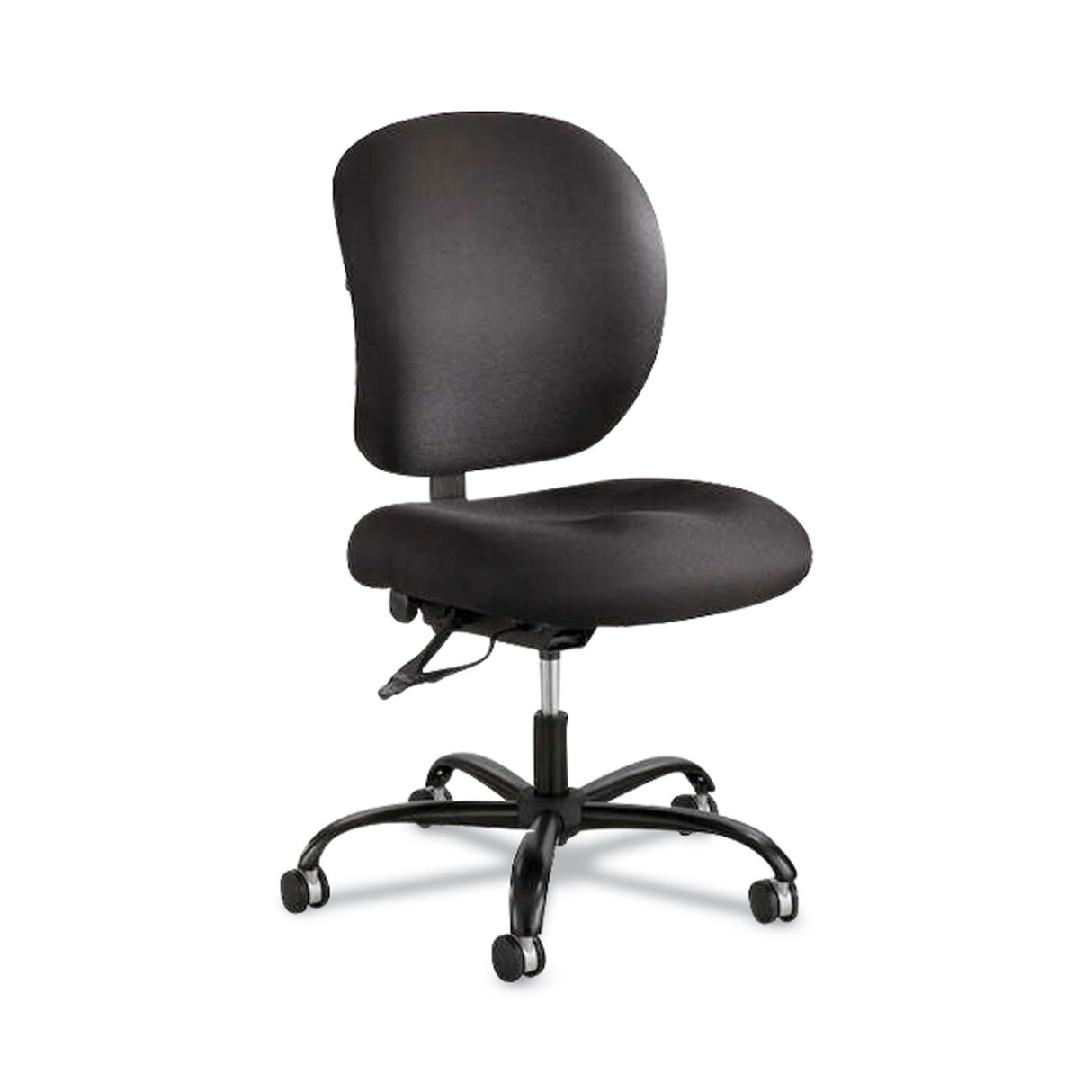 Safco Alday Intensive-Use Chair, Supports Up to 500 lb, 17.5" to 20" Seat Height, Black (3391BL)