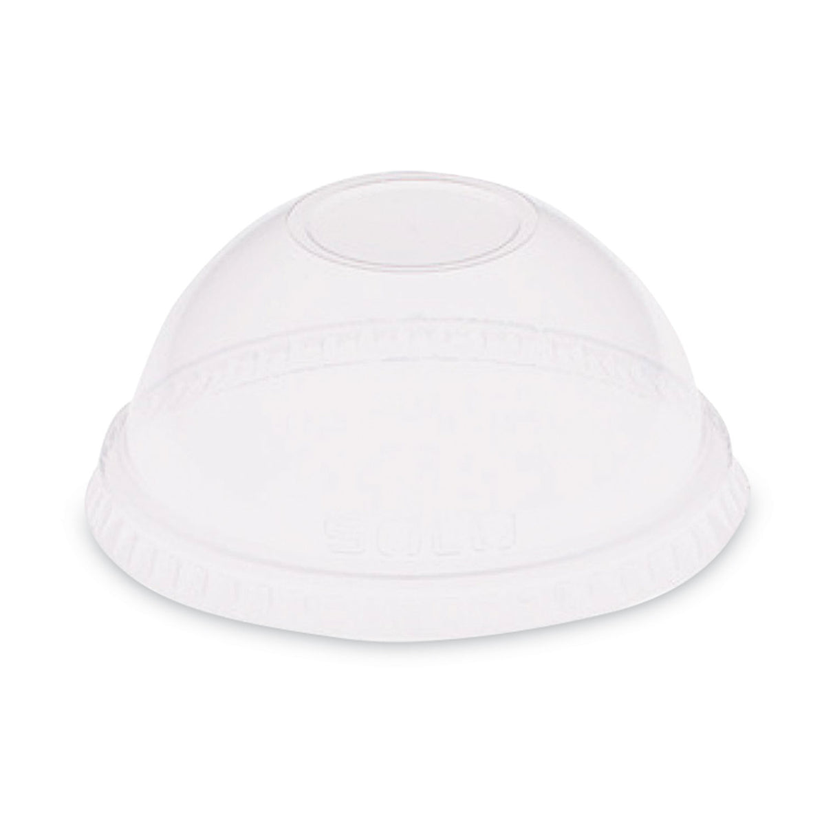 SOLO Dome-Top Cold Cup Lids, Fits 2.5 oz to 9 oz Containers, Clear, Plastic, 2,500/Carton (DL620)