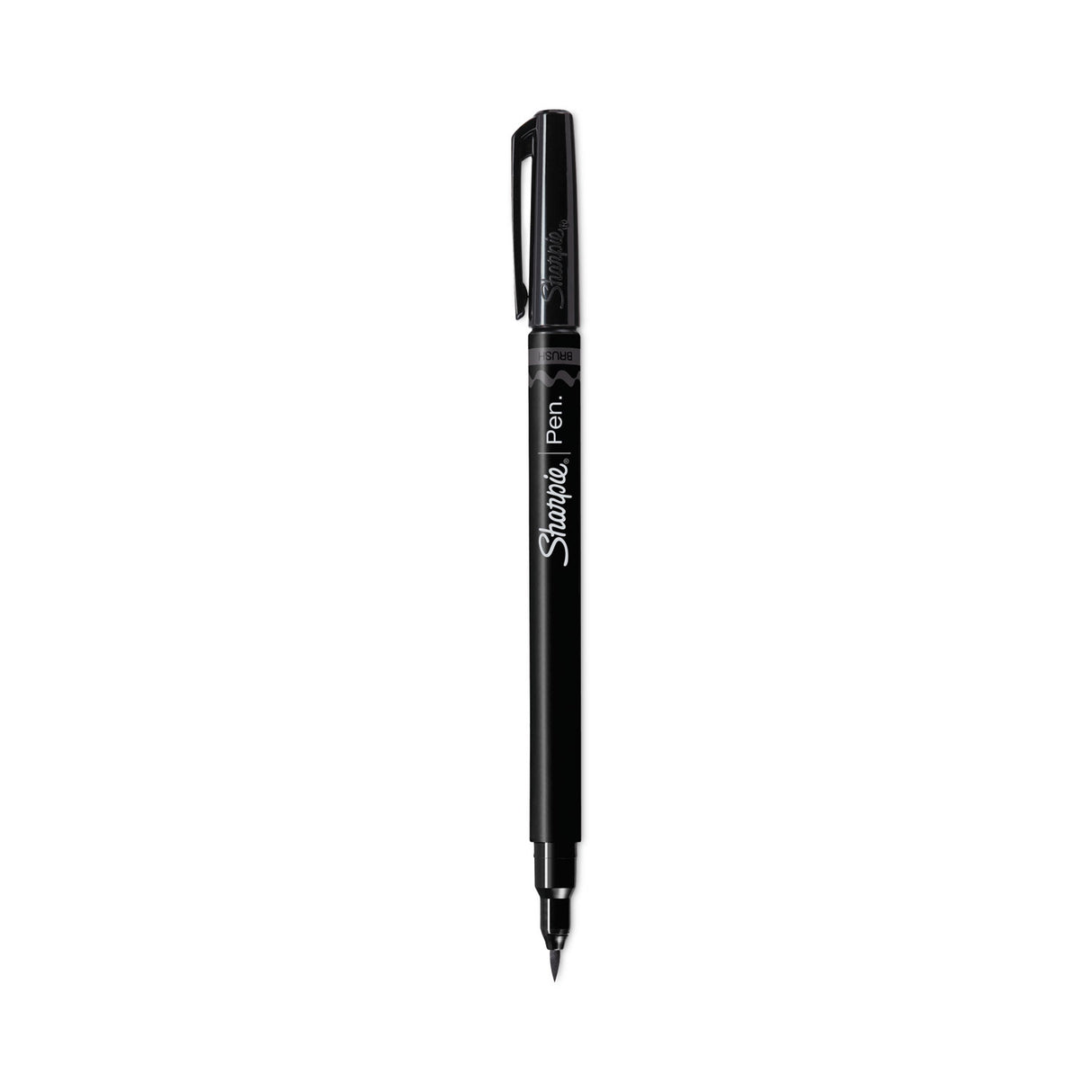 Sharpie Brush Tip Pens, Fine Brush Tip, Black, Dozen (2011280)