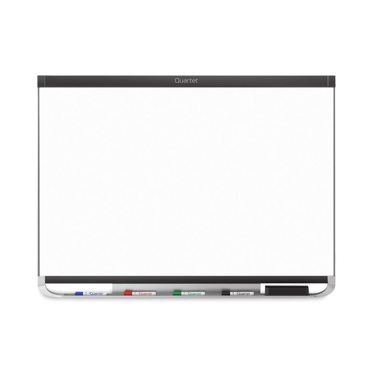 Quartet Prestige 2 DuraMax Magnetic Porcelain, 96 x 48, White Surface, Black Aluminum/Plastic Frame (P558BP2)