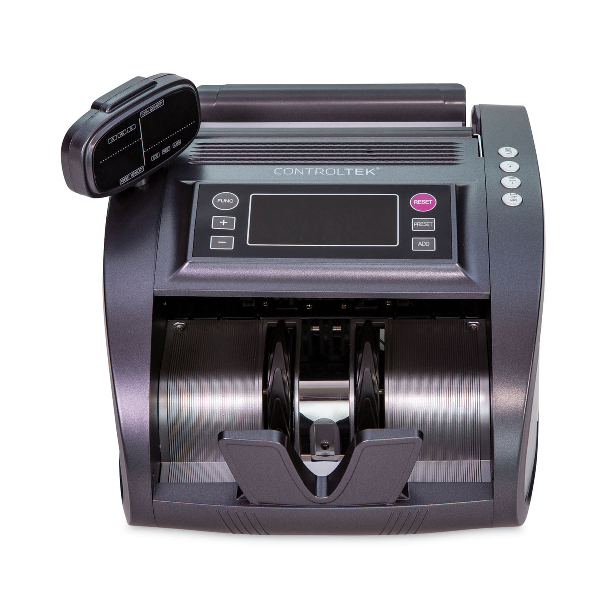 CONTROLTEK Bill Counter, 1,200 Bills/min, 11.41 x 9.45 x 8.66, Gray (500137)