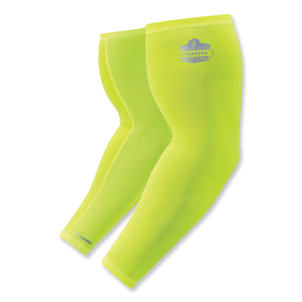 ergodyne Chill-Its 6690 Performance Knit Cooling Arm Sleeve, Polyester/Spandex, Medium, Lime, 2 Sleeves (12283)