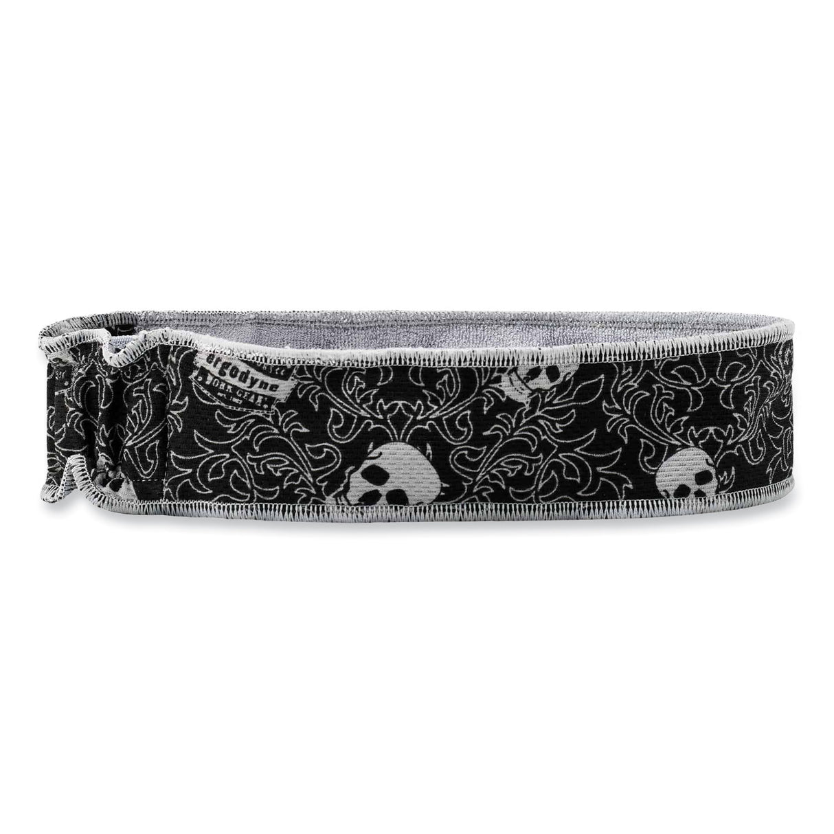 ergodyne Chill-Its 6605 High-Performance Terry Cloth Sweatband, Cotton Terry Cloth, One Size Fits Most, Skulls (12489)