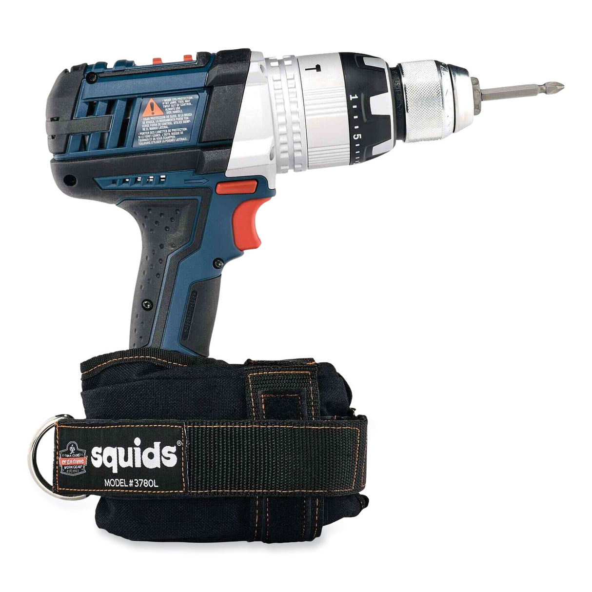 ergodyne Squids 3780 Power Tool Trap, Large, 3.25 x 4 x 9, Nylon, Black (19784)