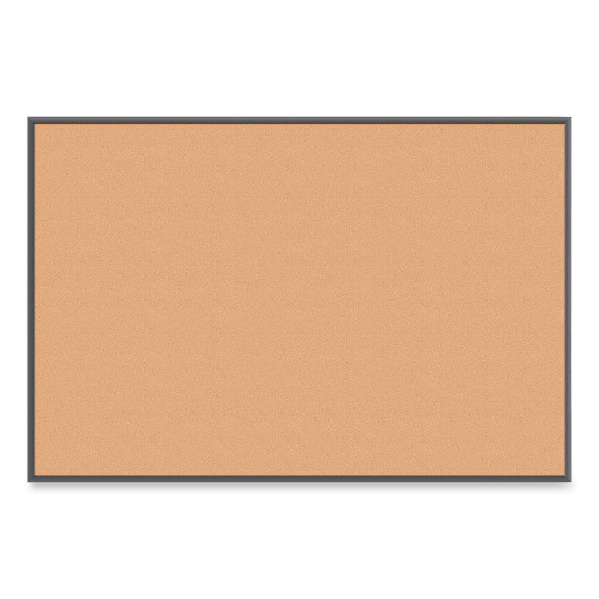 U Brands Cork Bulletin Board with Black Aluminum Frame, 70 x 47, Tan Surface (2882U0001)