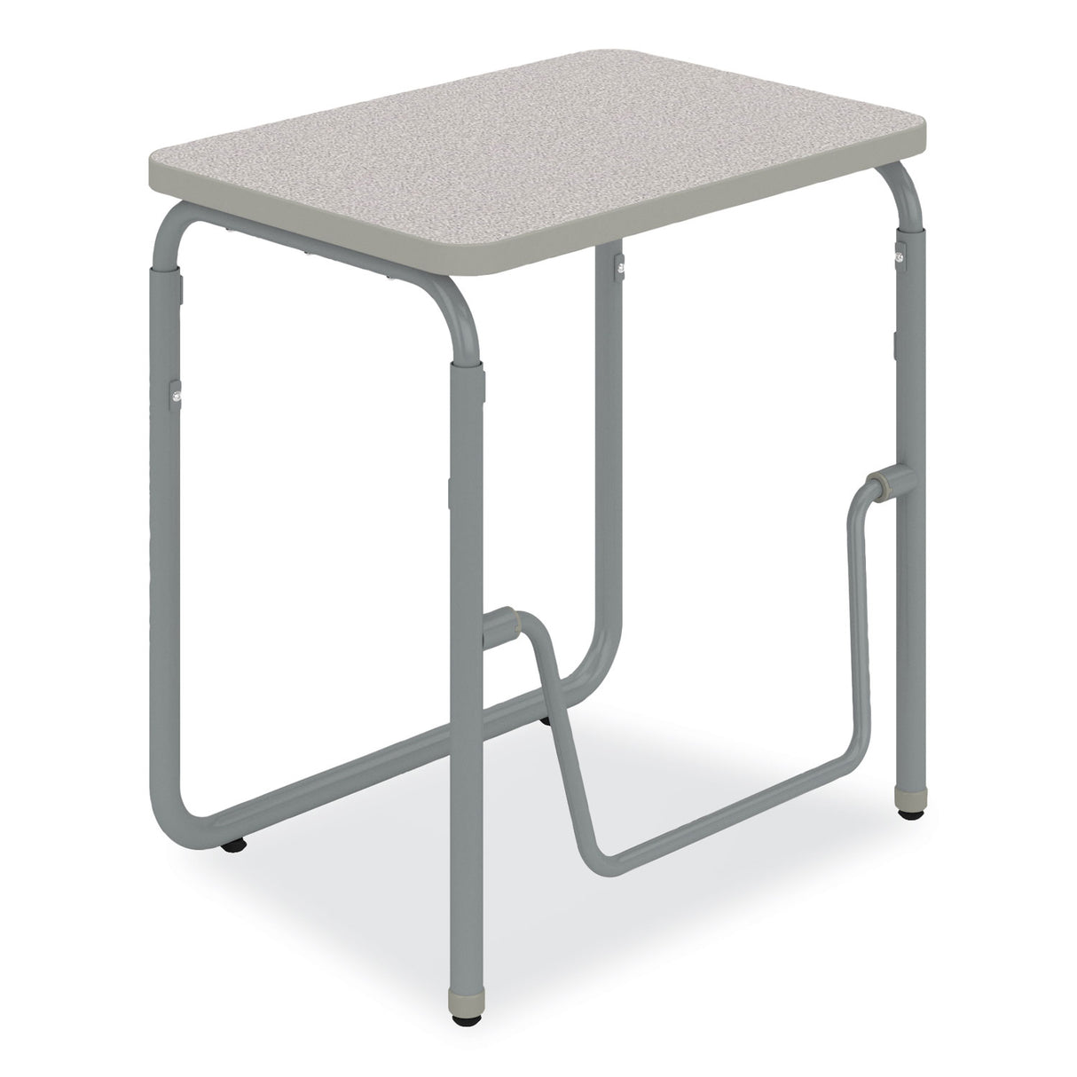 Safco AlphaBetter 2.0 Height-Adjustable Student Desk with Pendulum Bar, 27.75 x 19.75 x 29 to 43, Dry Erase (1223DE)