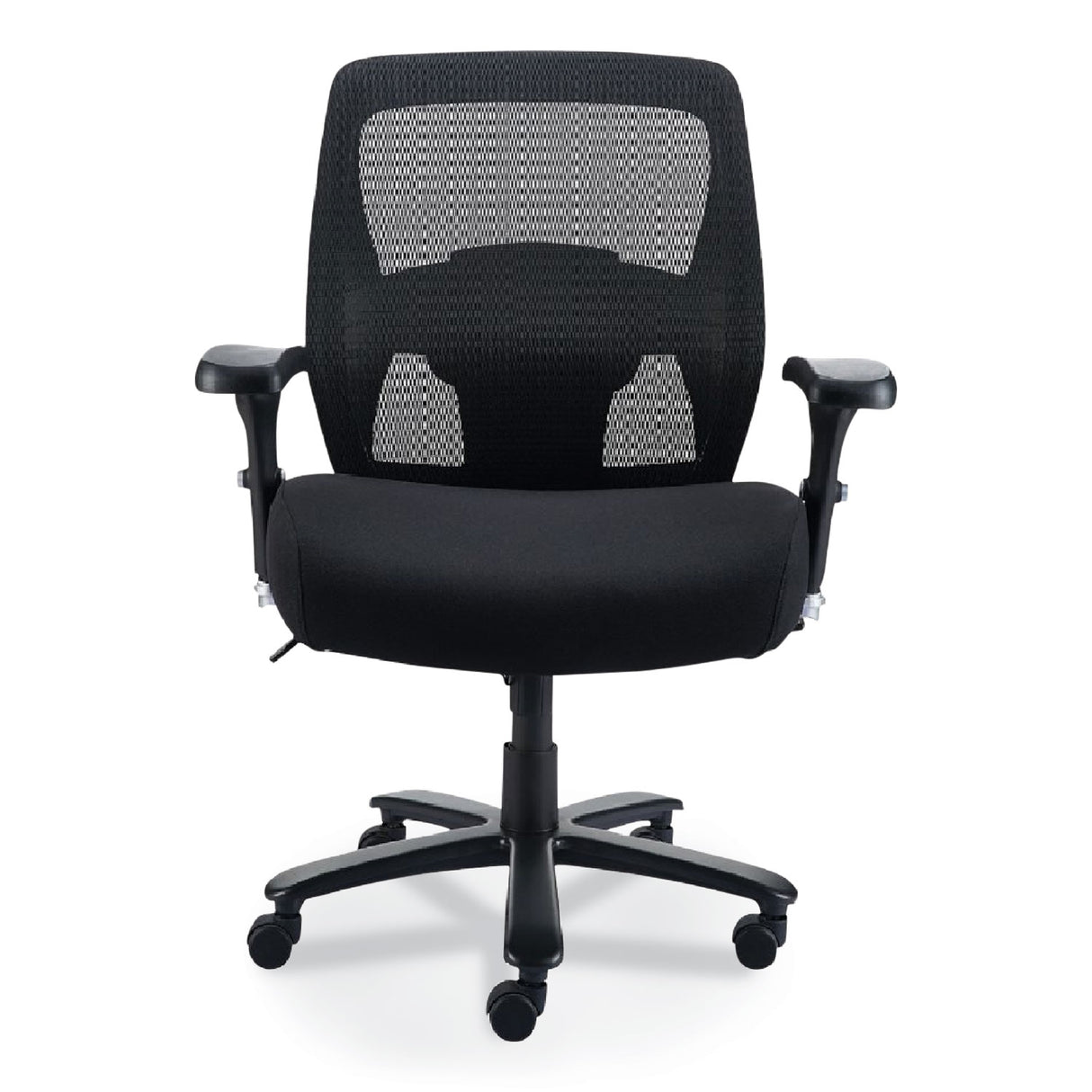 Alera Faseny Series Big and Tall Manager Chair, Supports Up to 400 lbs, 17.48" to 21.73" Seat Height, Black Seat/Back/Base (ALEFN44B14)
