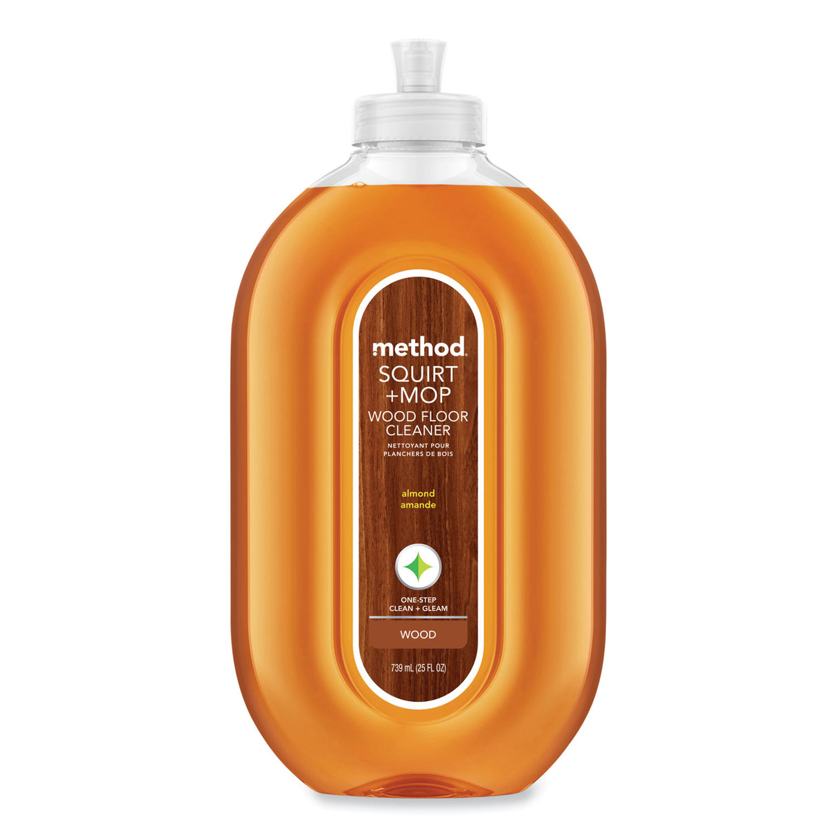 Method Squirt + Mop Wood Floor Cleaner, Almond Scent, 25 oz Squirt Bottle (00562)