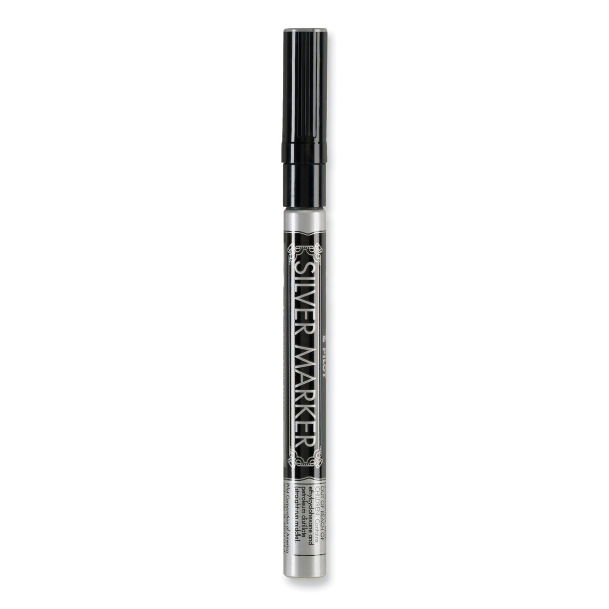 Pilot Creative Art and Crafts Marker, Extra-Fine Brush Tip, Silver (41801)