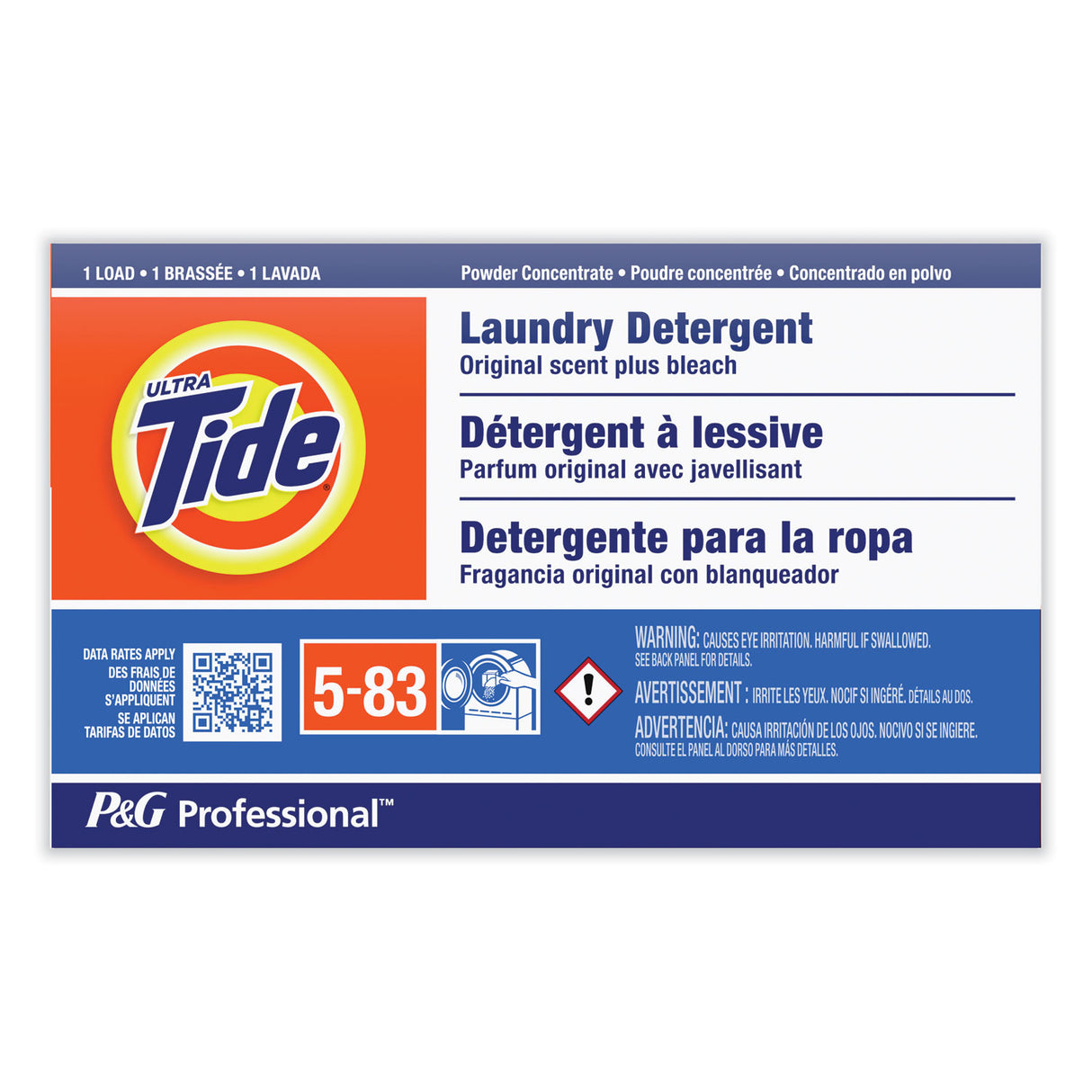 TideÂ® Pro Powder Laundry Detergent Vending Box, Bleach, 156 Pack (08921)
