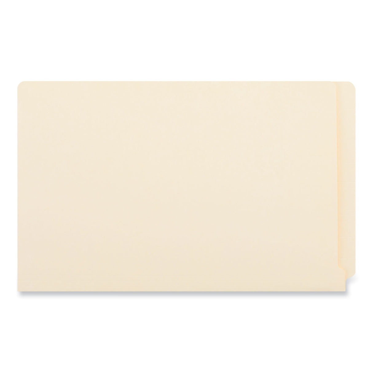 Universal Deluxe Reinforced End Tab Folders, Straight Tabs, Legal Size, 0.75" Expansion, Manila, 100/Box (UNV13350)