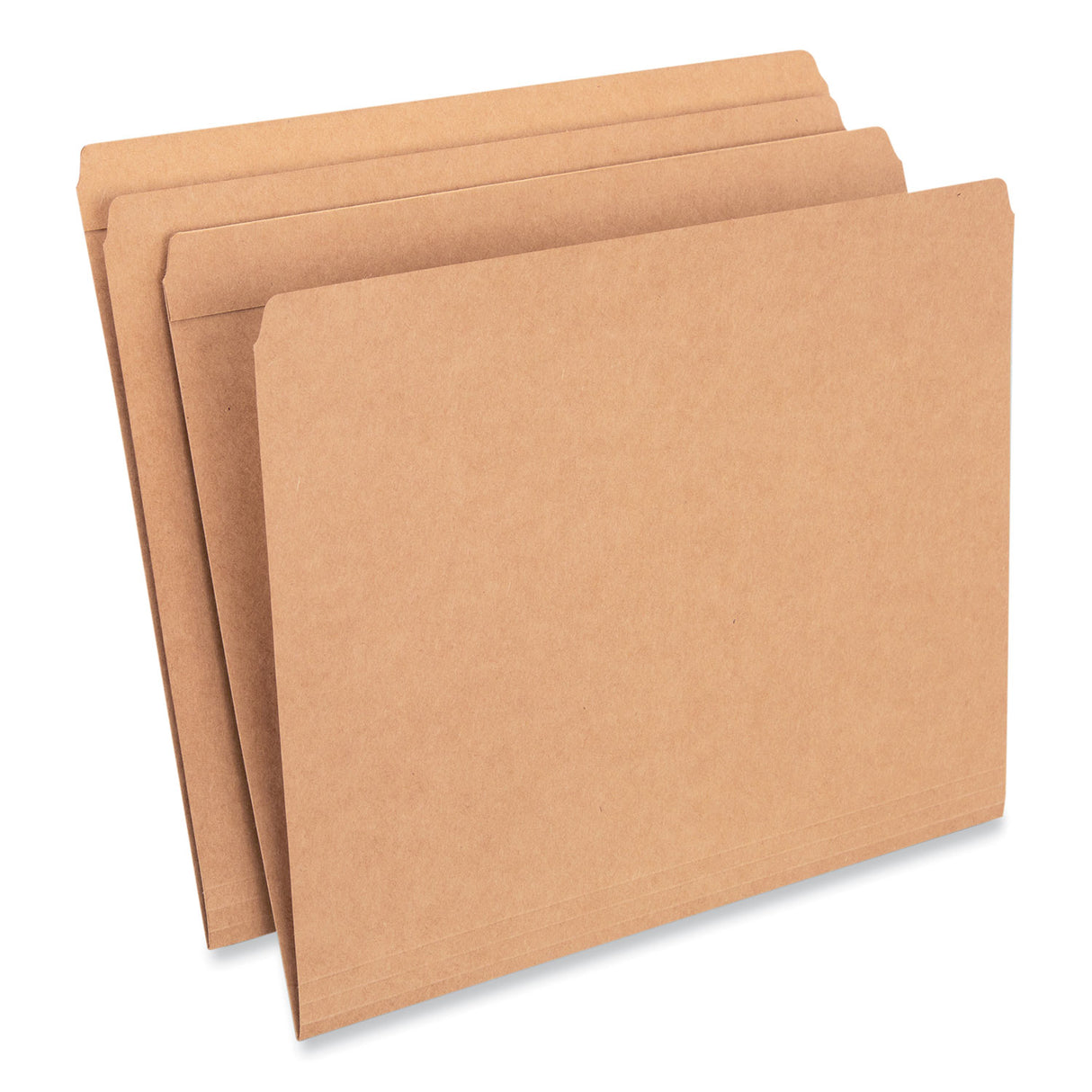Universal Reinforced Kraft Top Tab File Folders, Straight Tabs, Letter Size, 0.75" Expansion, Brown, 100/Box (UNV16130)