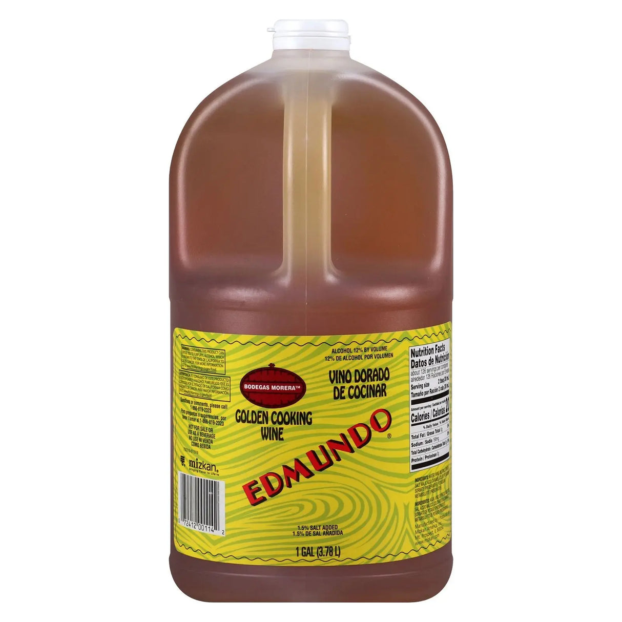 Edmundo Cooking Wine (128 oz) | Flavor-Enhancing White Wine for Savory Dishes Edmundo