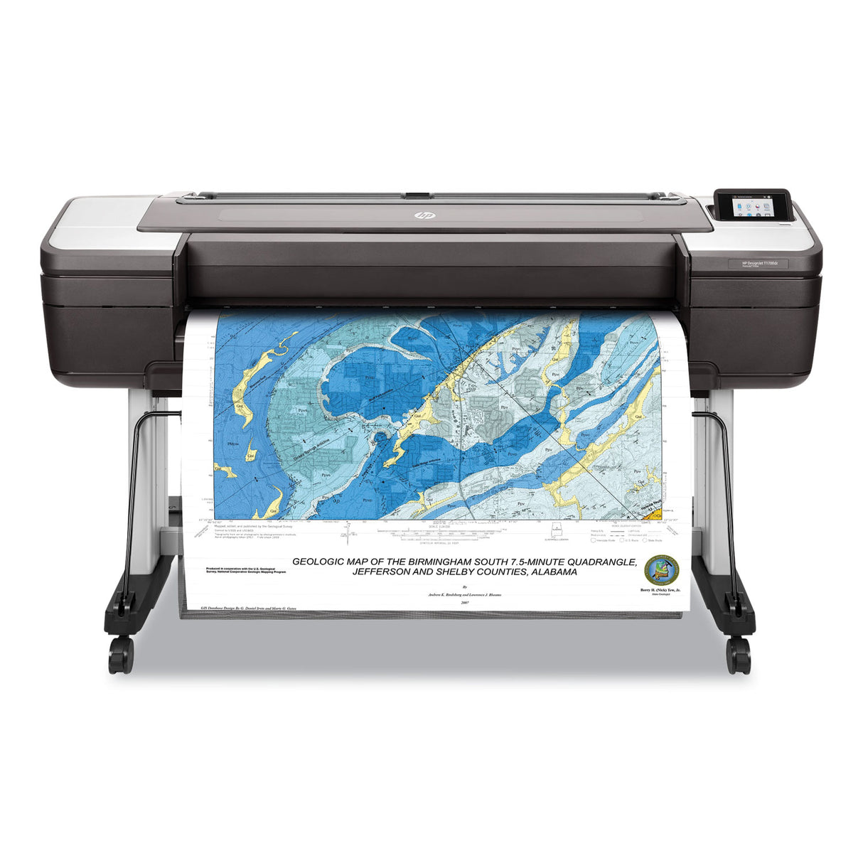 HP DesignJet T1700dr PostScript Large-Format Color Inkjet Printer (1VD88B)