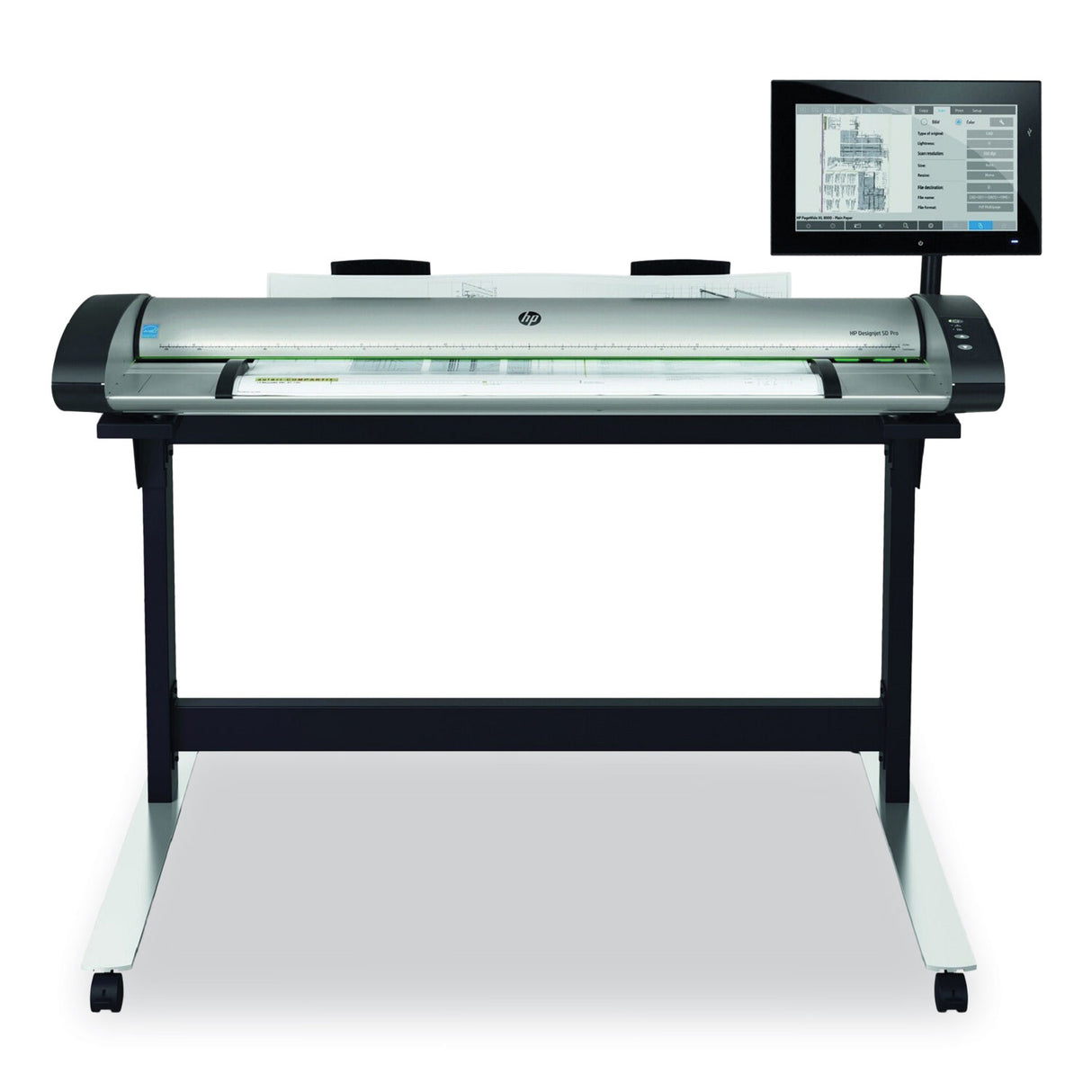 HP DesignJet SD Pro 2 44" Scanner, Scans Up to 44" Wide, 1200 dpi Optical Resolution, TAA Compliant (5EK01D)