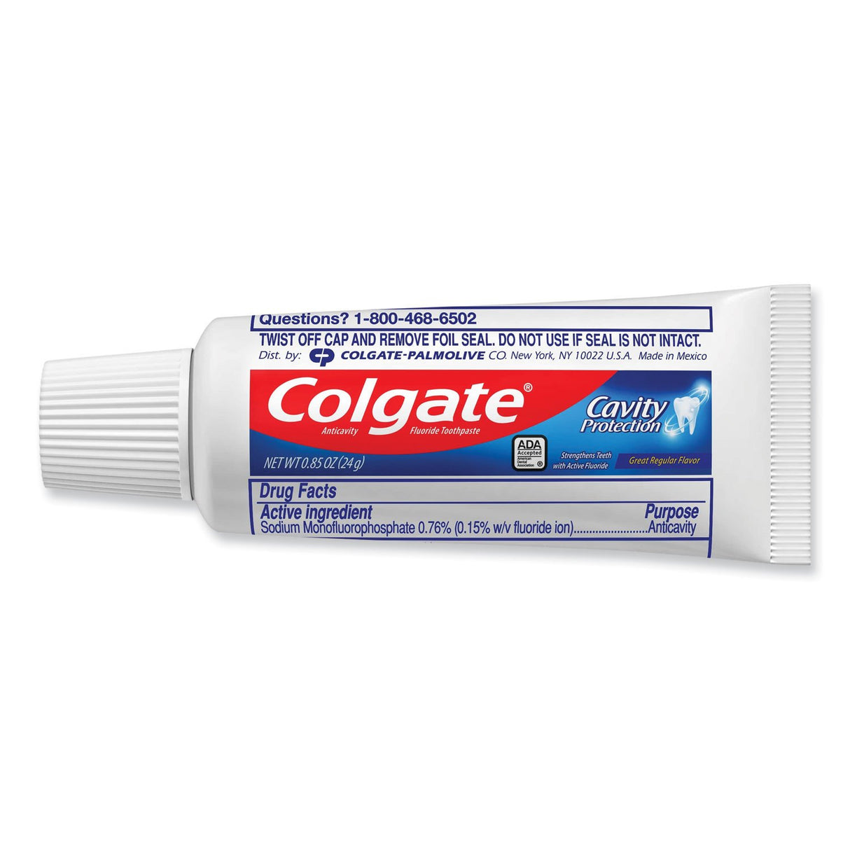 ColgateÂ® Toothpaste, Personal Size, 0.85 oz Tube, 240 Tubes (09782)