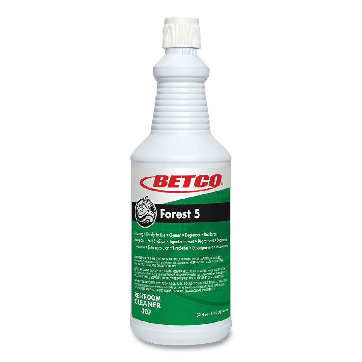 Betco Forest 5, Mint Scent, 32 oz Bottle, 12/Carton (3071200)