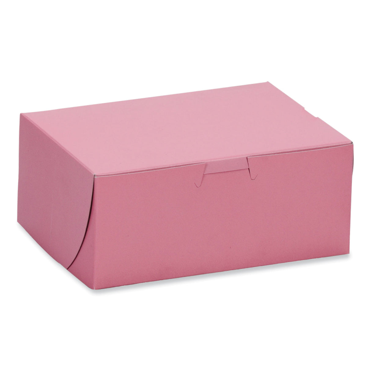 SCT Pink One-Piece Non-Window Bakery Box, 7 x 5 x 3, Pink, Paper, 250/Carton (0813)