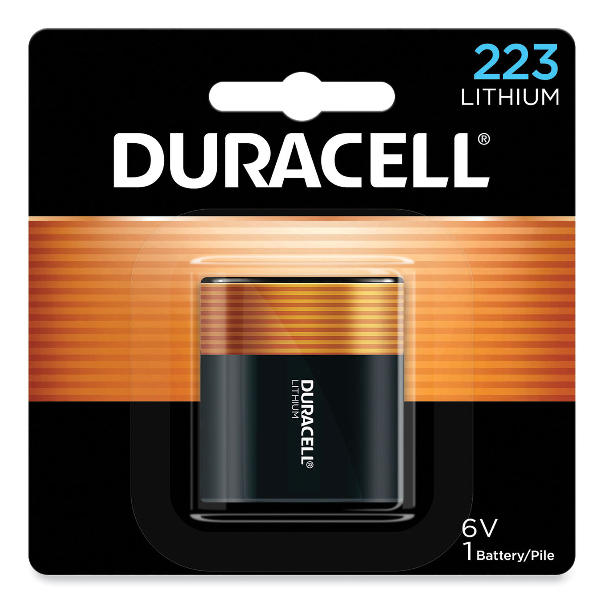 Duracell Specialty High-Power Lithium Battery, 223, 6 V (DL223ABPK)