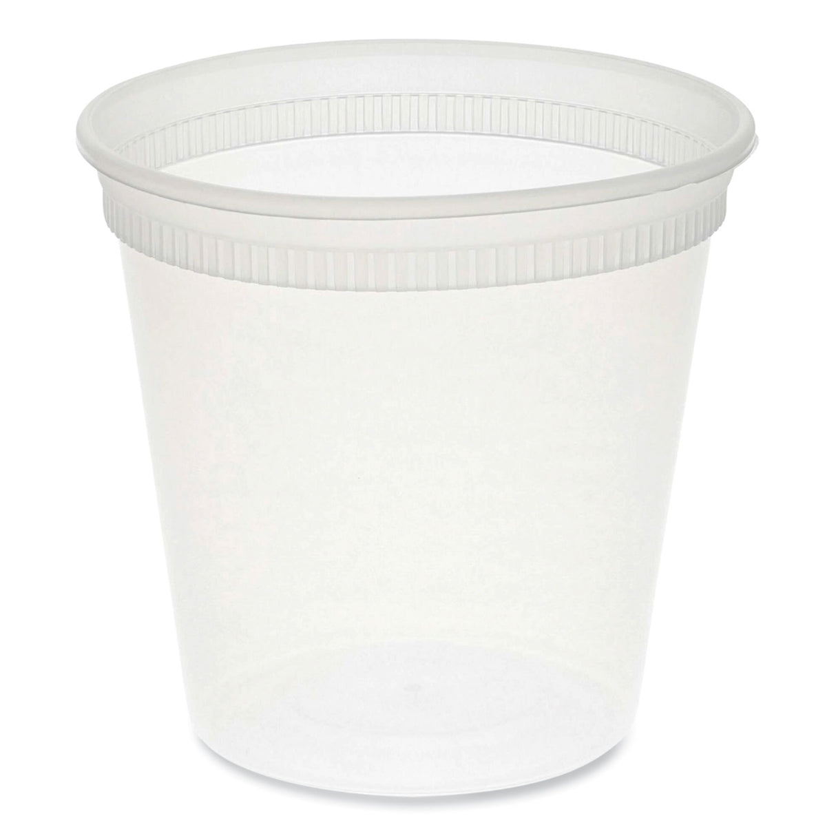 Pactiv Newspring DELItainer Microwavable Container, 24 oz, 4.55 x 4.55 x 4.35, Clear, Plastic, 480/Carton (YL5024)