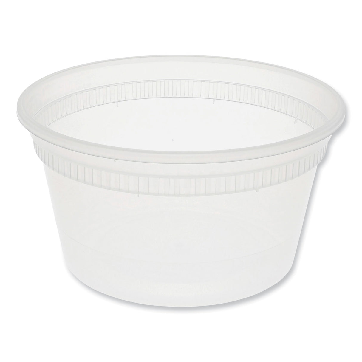 Pactiv Newspring DELItainer Microwavable Container, 12 oz, 4.55 x 4.55 x 2.45, Clear, Plastic, 480/Carton (L5012Y)
