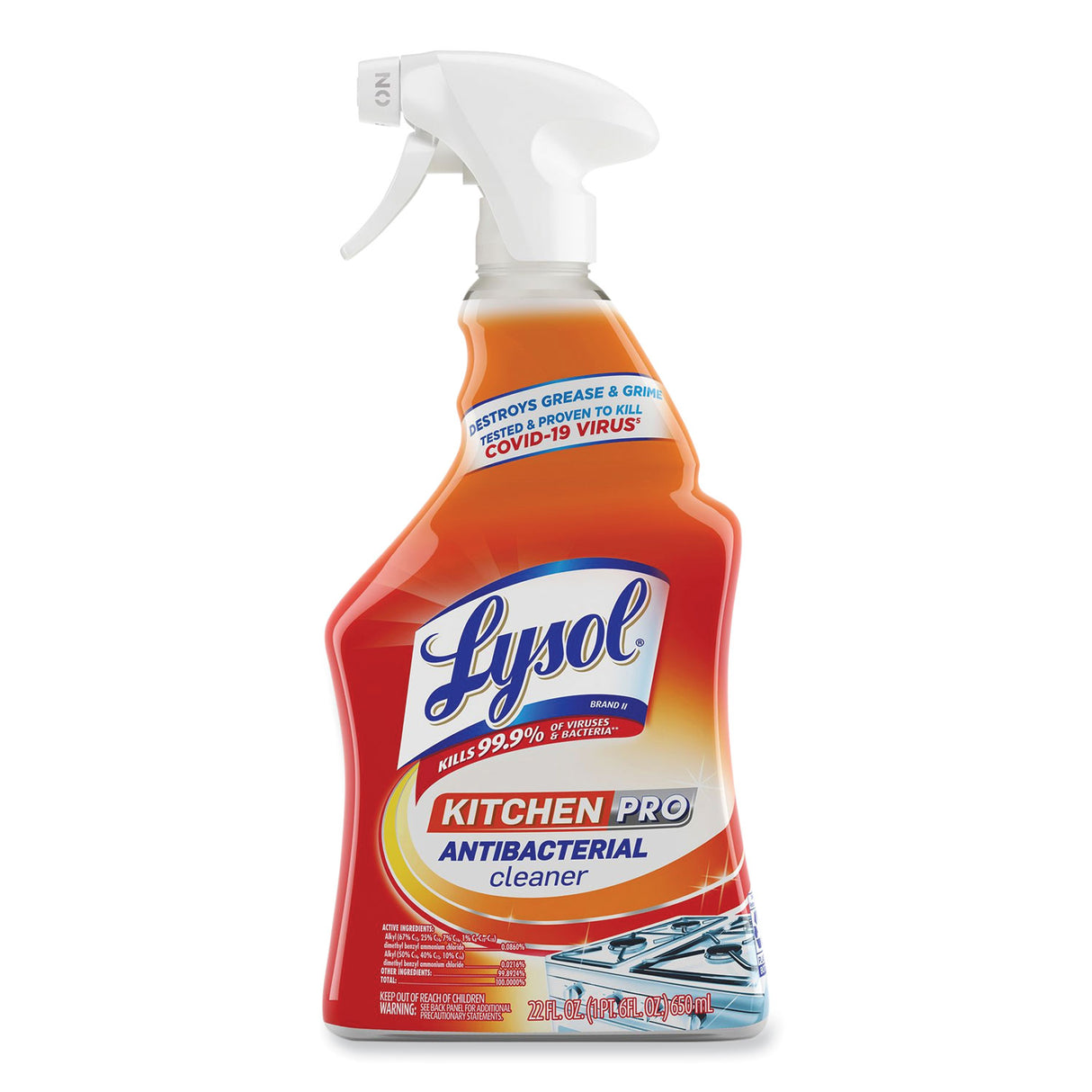 LysolÂ® Pro Kitchen Antibacterial Cleaner, 22 oz. Spray Bottle (79556EA)