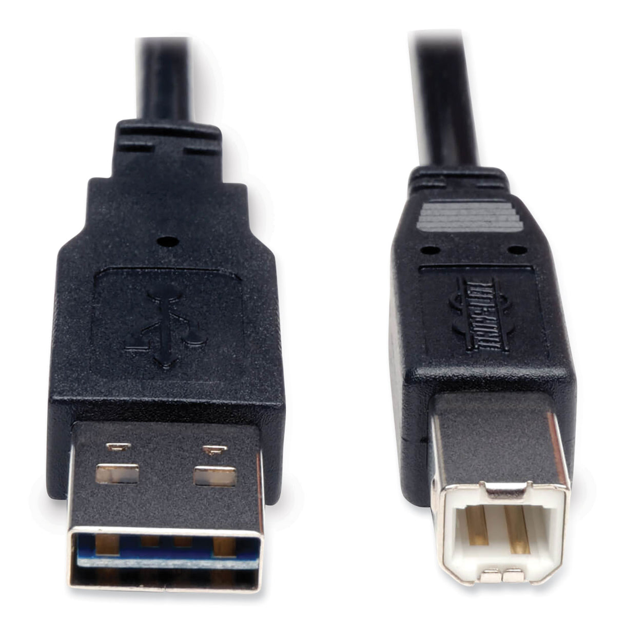 Tripp Lite Universal Reversible USB 2.0 Cable, Reversible A to B (M/M), 6 ft, Black (UR022006)
