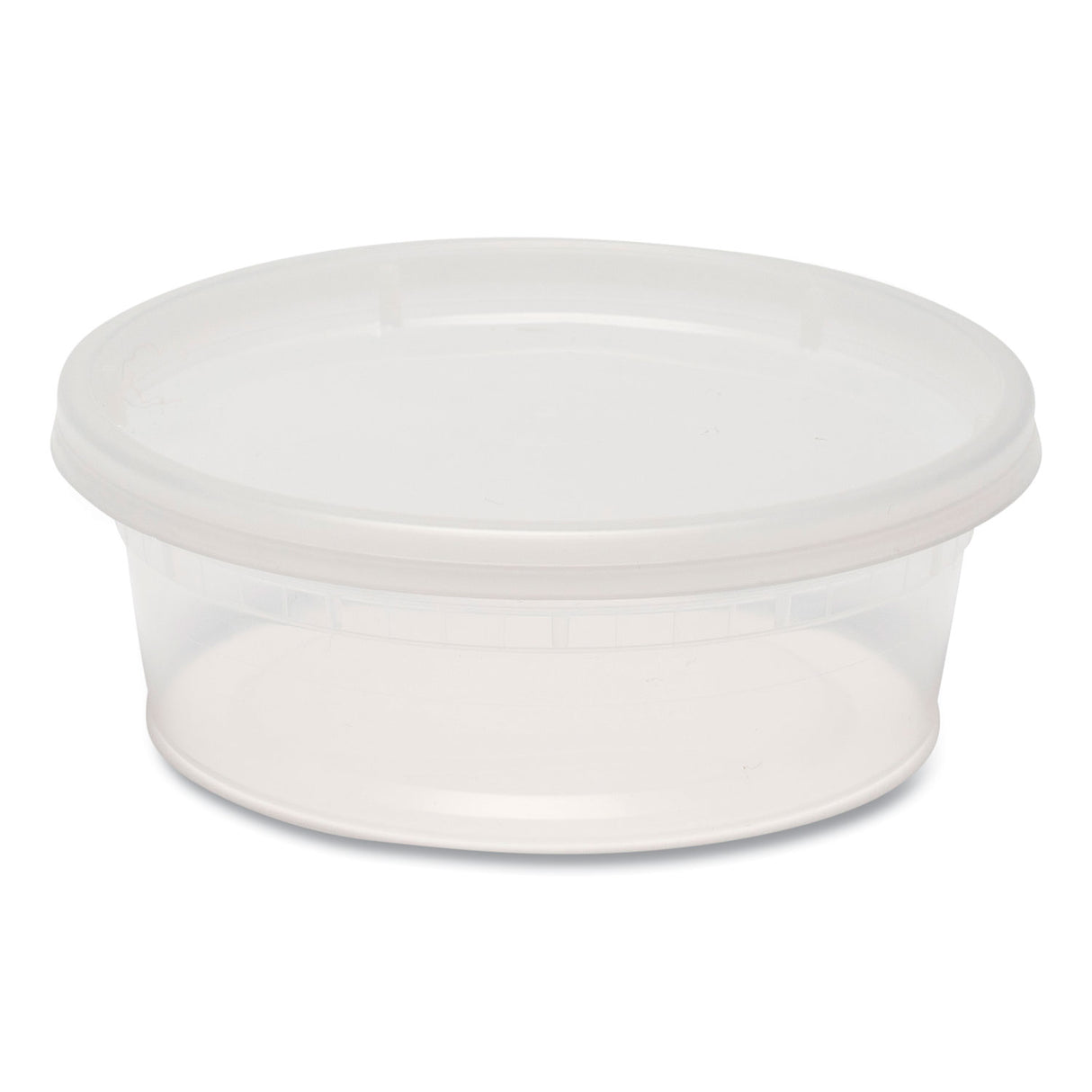 GEN Plastic Deli Container with Lid, 8 oz, Clear, Plastic, 240/Carton (GENDELI8OZ)