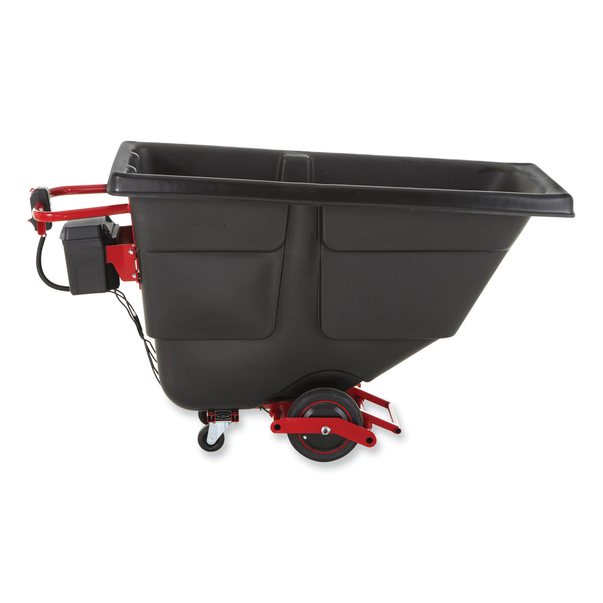Rubbermaid Commercial Motorized Roto Tilt Truck, 202 gal, 1,000 lb Capacity, Plastic, Black (2173662)