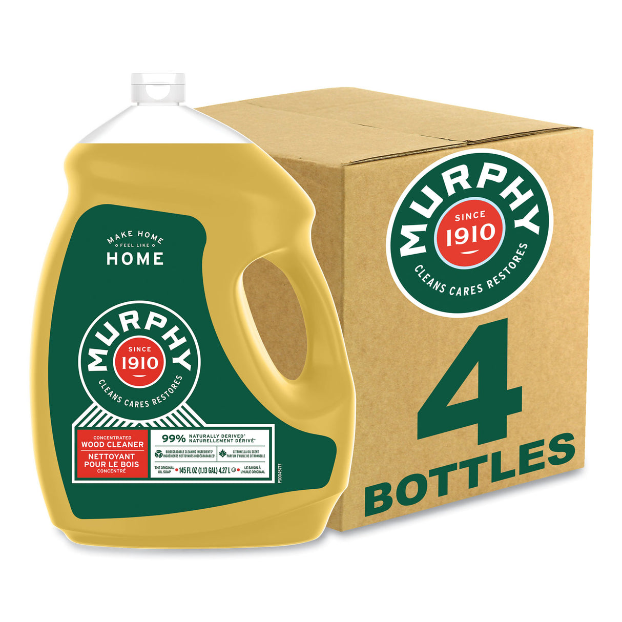 Murphy Oil Soap, Citronella Oil Scent, 145 oz Bottle, 4/Carton (61035074)