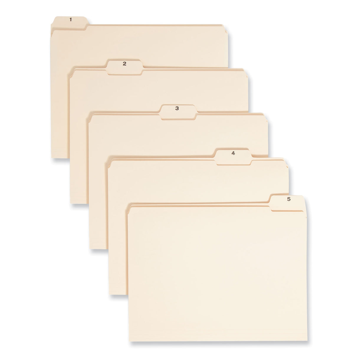 Smead Indexed File Folder Sets, 1/5-Cut Prelabeled Tabs: 1 to 31, Letter Size, 0.75" Expansion, Manila, 31/Set (11769)