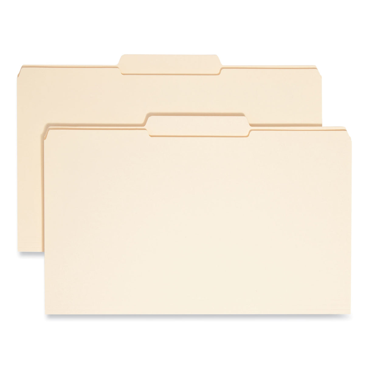 Smead Reinforced Tab Manila File Folders, 1/3-Cut Tabs: Center Position, Legal Size, 0.75" Expansion, 11-pt Manila, 100/Box (15336)