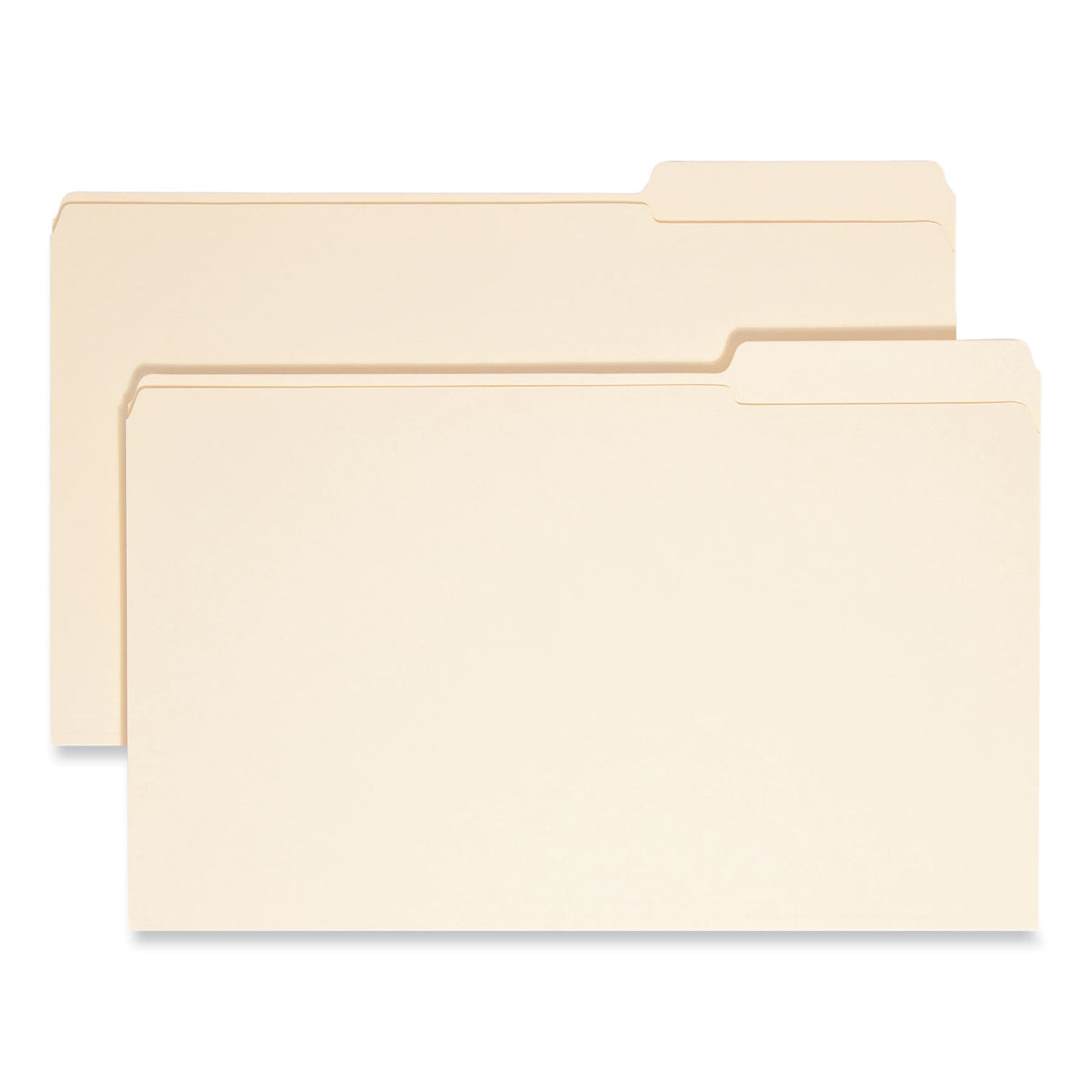Smead Reinforced Tab Manila File Folders, 1/3-Cut Tabs: Right Position, Legal Size, 0.75" Expansion, 11-pt Manila, 100/Box (15337)