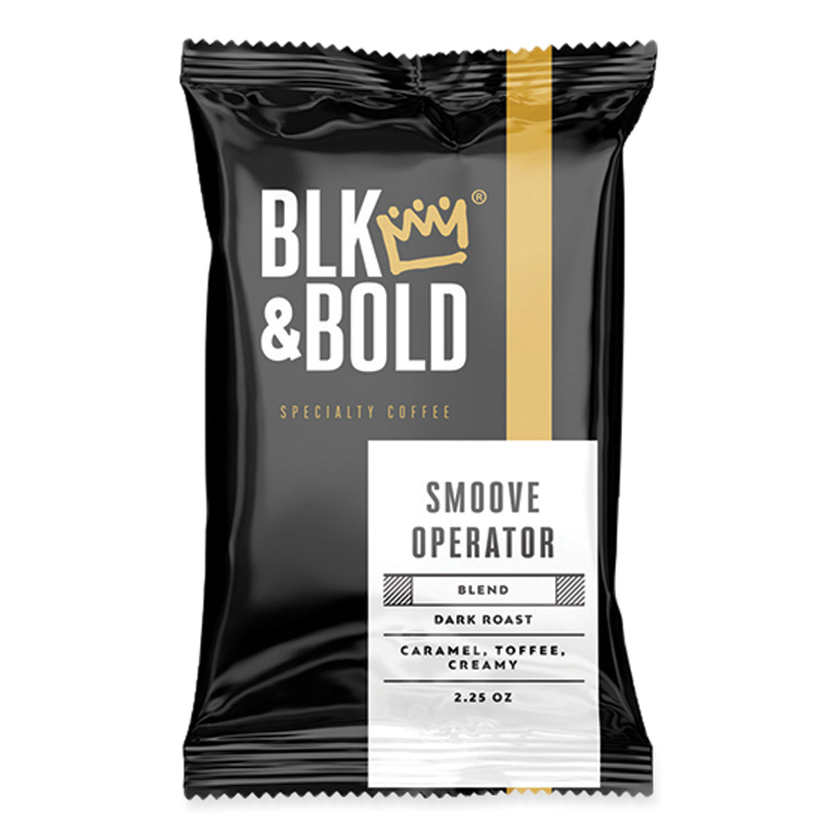 BLK & Bold Smoove Operator Coffee Fraction Packs, 2.25 oz, 42/Carton (802305)