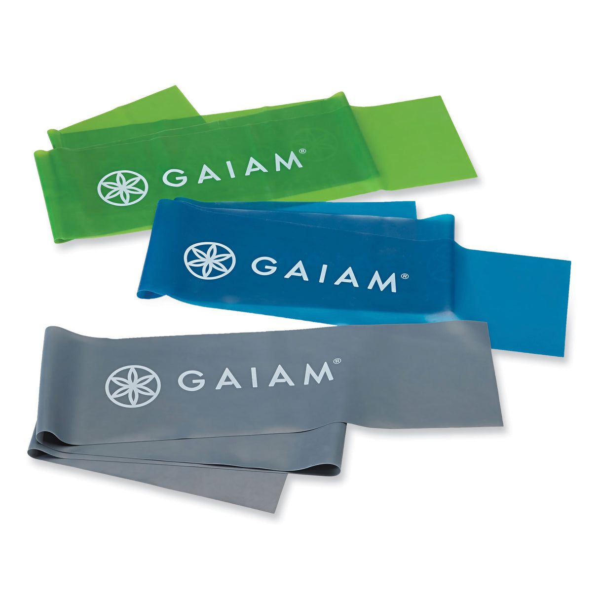 Restore by GAIAM Strength and Flexibility Kit, Light/Medium/Heavy Resistance Bands, 60" Long (559180)