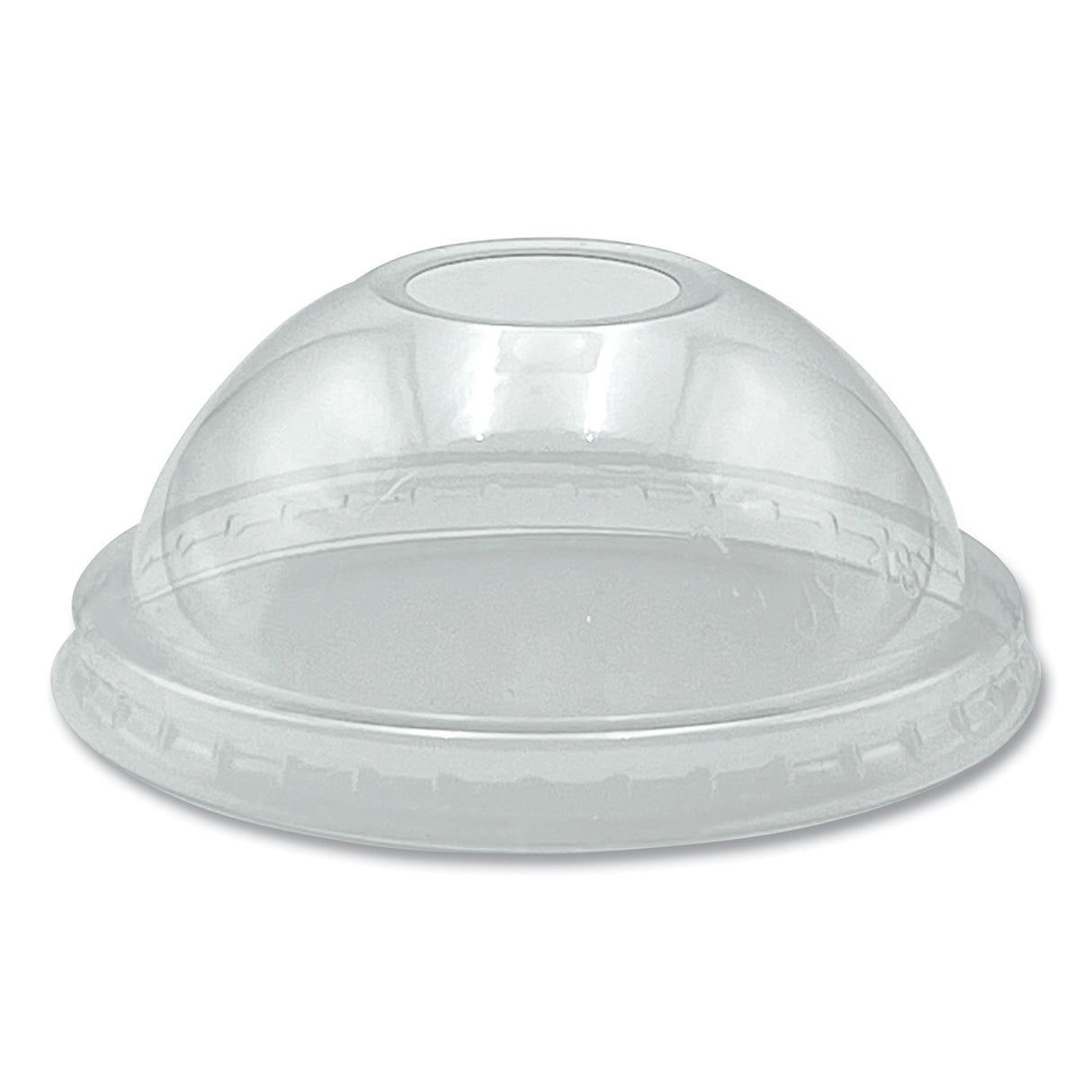 BoardwalkÂ® PET Cold Cup Dome Lids, Fits 9 oz. to 10 oz. PET Cups, Clear, 100/Pack (BWKPET910DOMEPK)