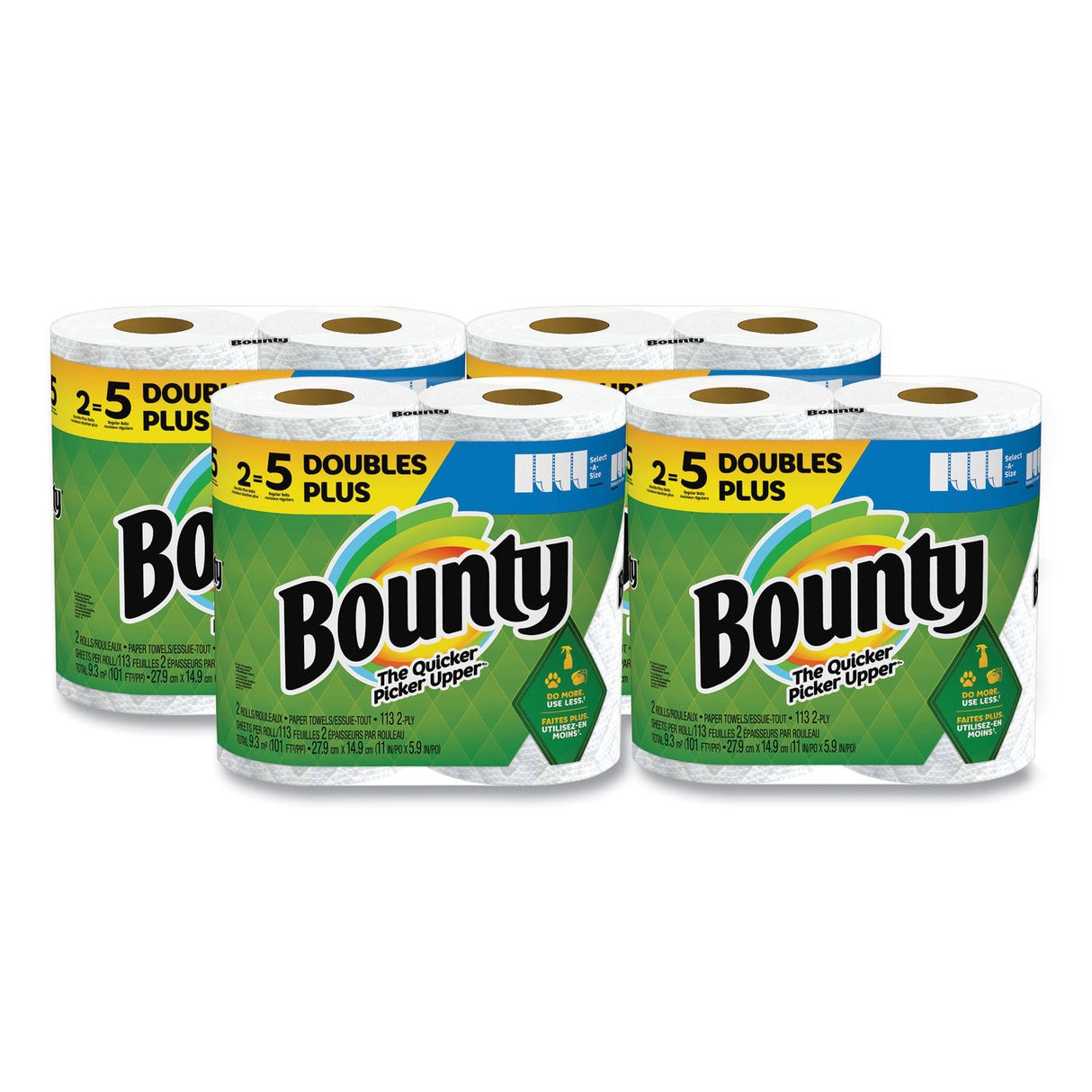 BountyÂ® Kitchen Paper Towels, 2-Ply, 113 Sheet, 8 Rolls (08362)
